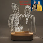 Customiez Text Photo 3D Lampe Best Gift for Your Partner