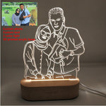 Customiez Text Photo 3D Lampe Best Gift for Your Partner