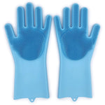 2pcs Silicone Cleaning Gloves Multifunction Magic Silicone Dish Washing Gloves For Kitchen Household Silicone Washing