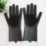 2pcs Silicone Cleaning Gloves Multifunction Magic Silicone Dish Washing Gloves For Kitchen Household Silicone Washing