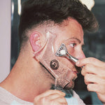 Beard Shave Brush Moustache Shaping Template Shower Salon Beard Shaving